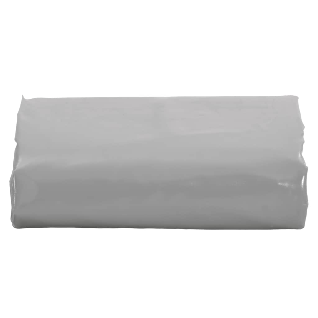 Tarpaulin 650g / m² Grey 5 x 5 m Canvas with PVC Coating