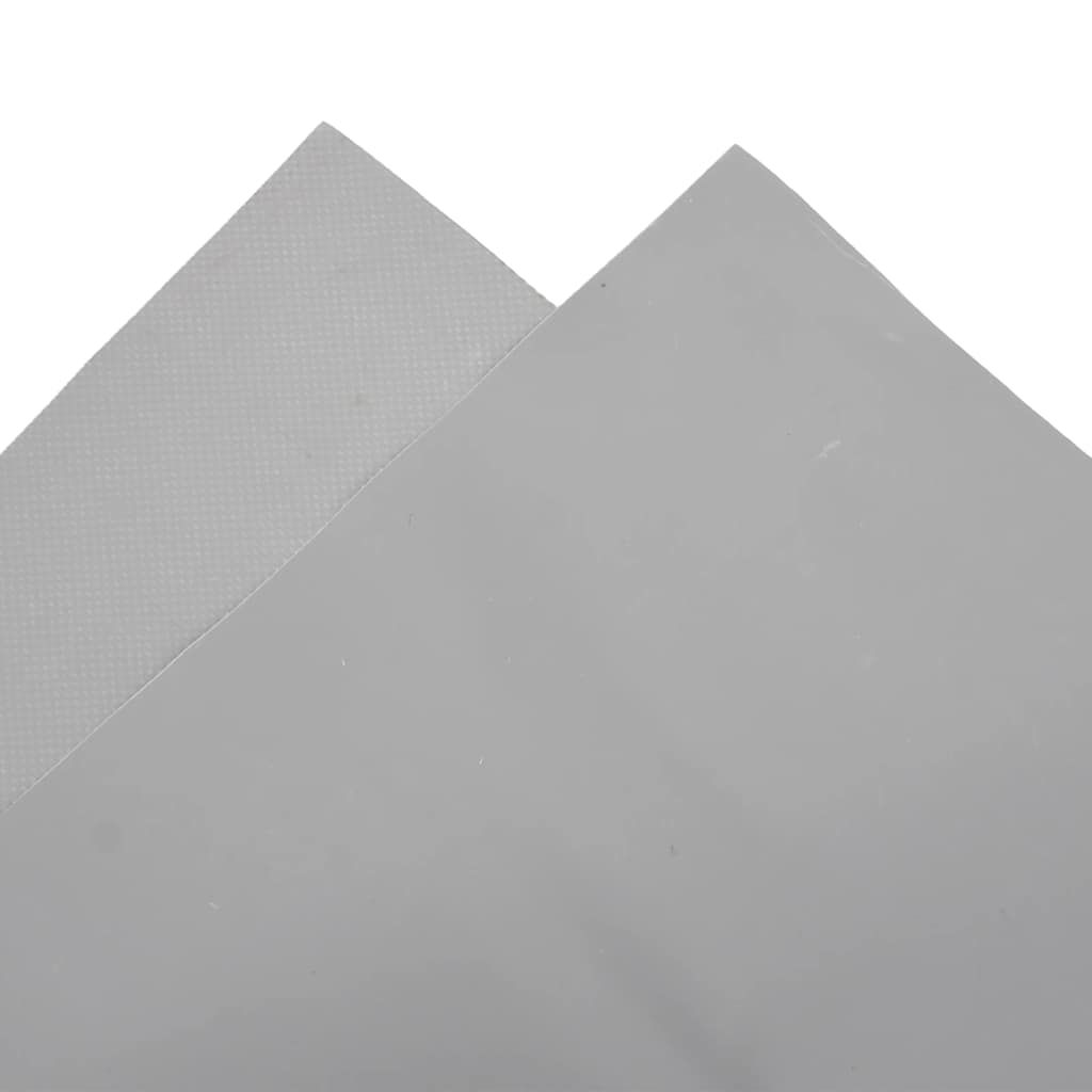 Tarpaulin 650g / m² Grey 5 x 5 m Canvas with PVC Coating