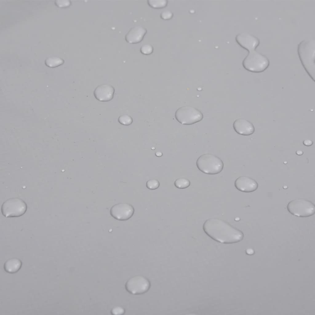 Tarpaulin 650g / m² Grey 5 x 6 m Canvas with PVC Coating