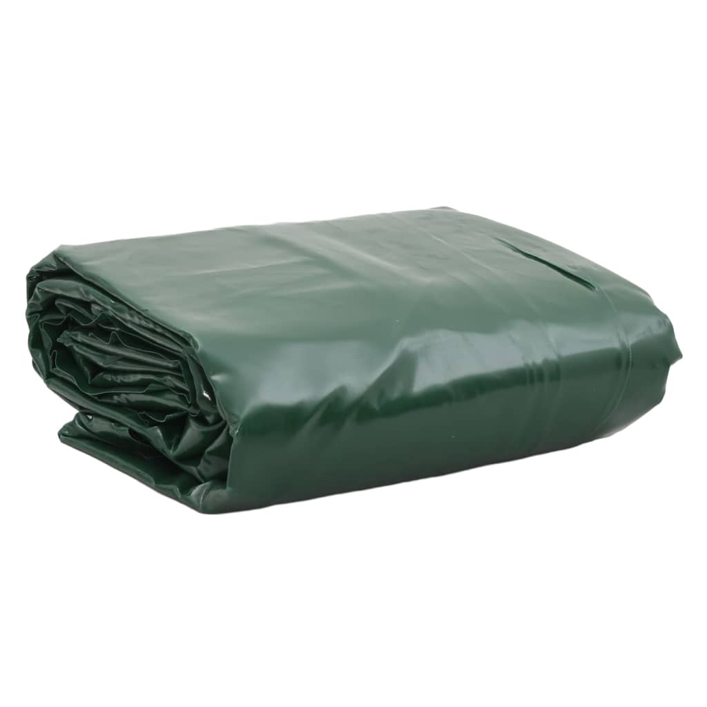 Tarpaulin 650g / m² Green 4 x 6 m Canvas with PVC Coating