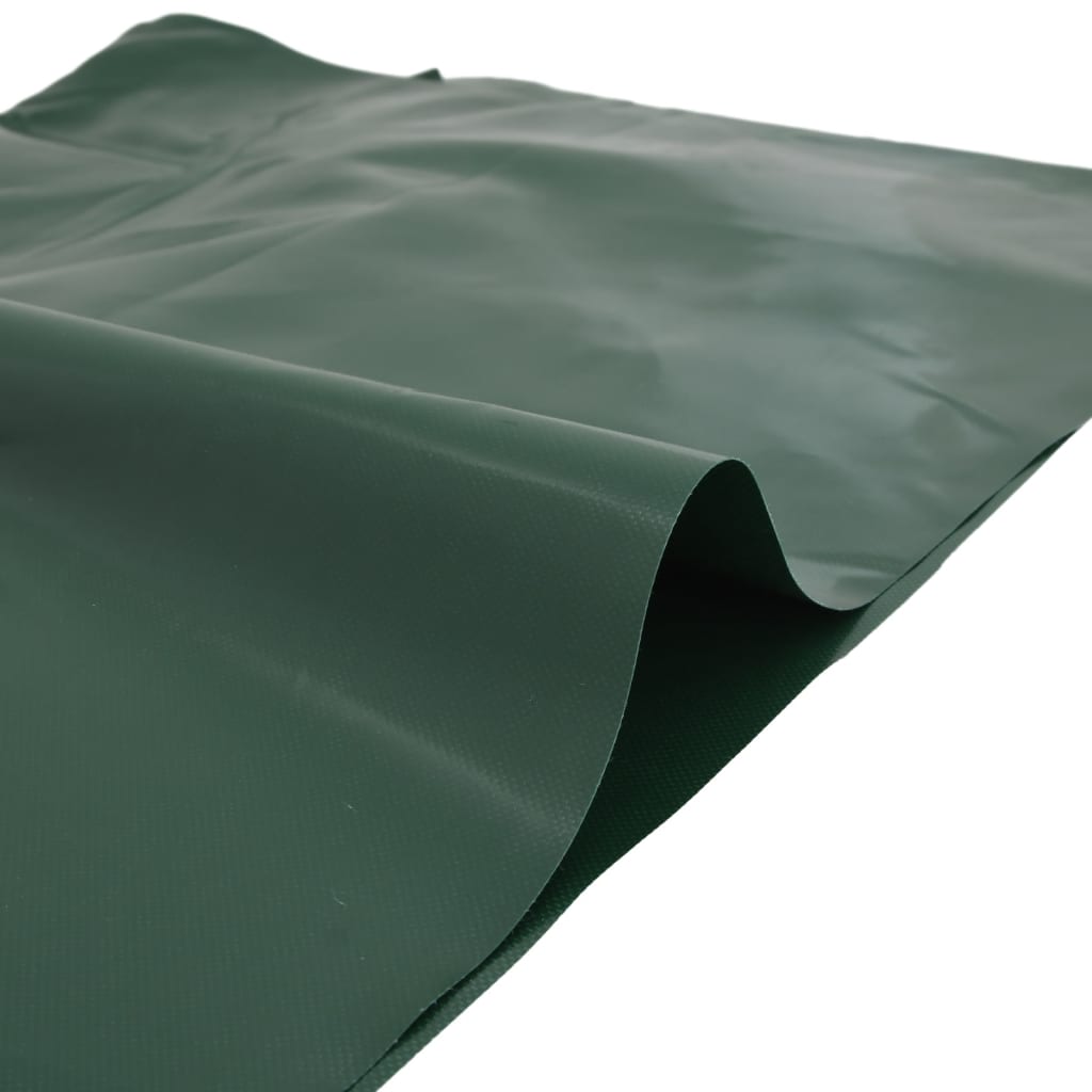 Tarpaulin 650g / m² Green 4 x 6 m Canvas with PVC Coating