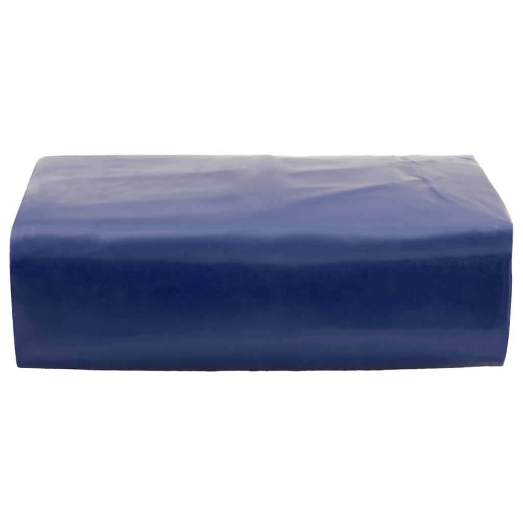 Tarpaulin 650g / m² Blue 4 x 7 m Canvas with PVC Coating