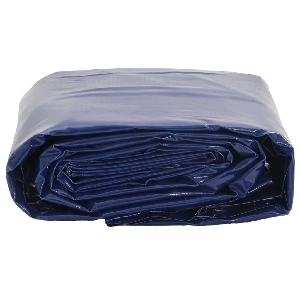 Tarpaulin 650g / m² Blue 1 x 2.5 m Canvas with PVC Coating