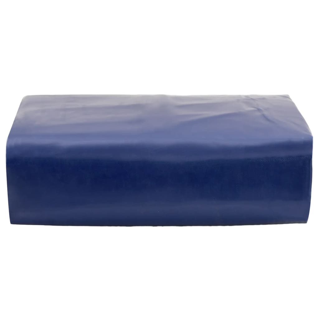 Tarpaulin 650g / m² Blue 5 x 8 m Canvas with PVC Coating
