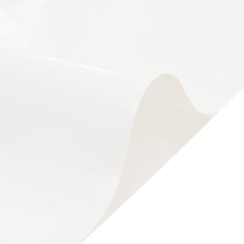 Tarpaulin 650g / m² White 4 x 7 m Canvas with PVC Coating