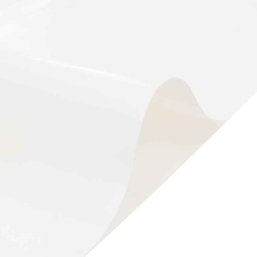 Tarpaulin 650g / m² White 4 x 8 m Canvas with PVC Coating
