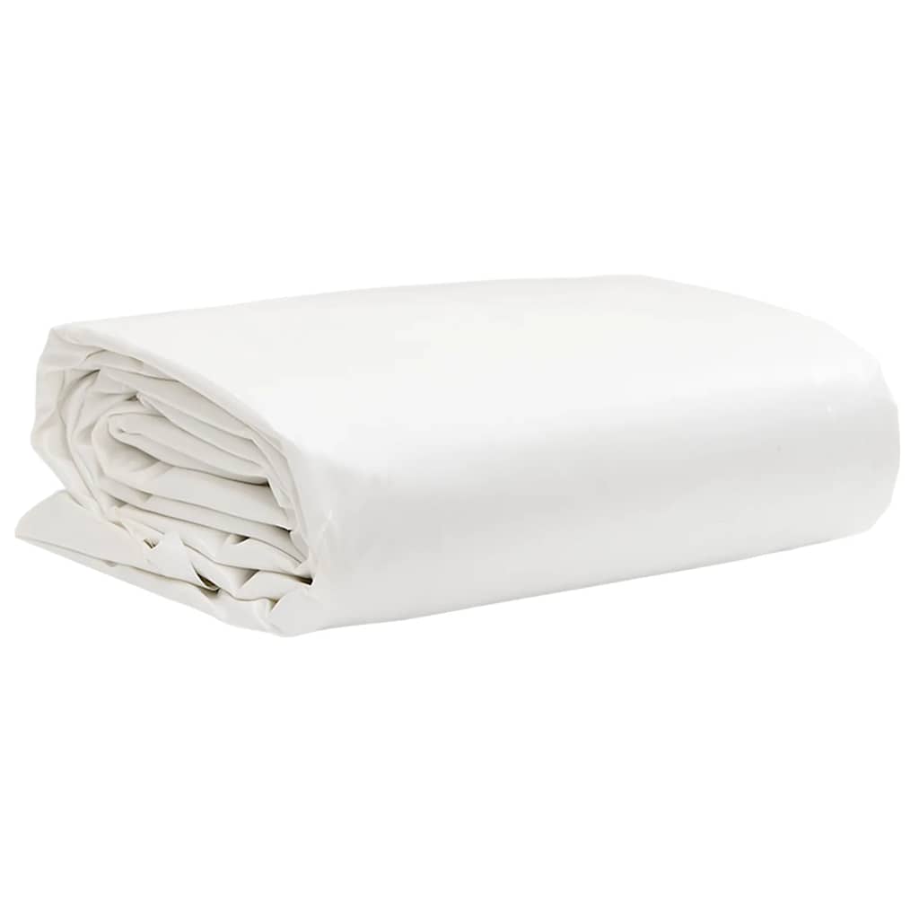 Tarpaulin 650g / m² White 1 x 2.5 m Canvas with PVC Coating