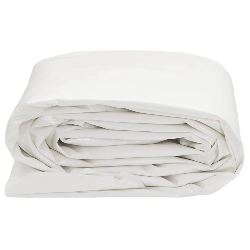 Tarpaulin 650g / m² White 1 x 2.5 m Canvas with PVC Coating