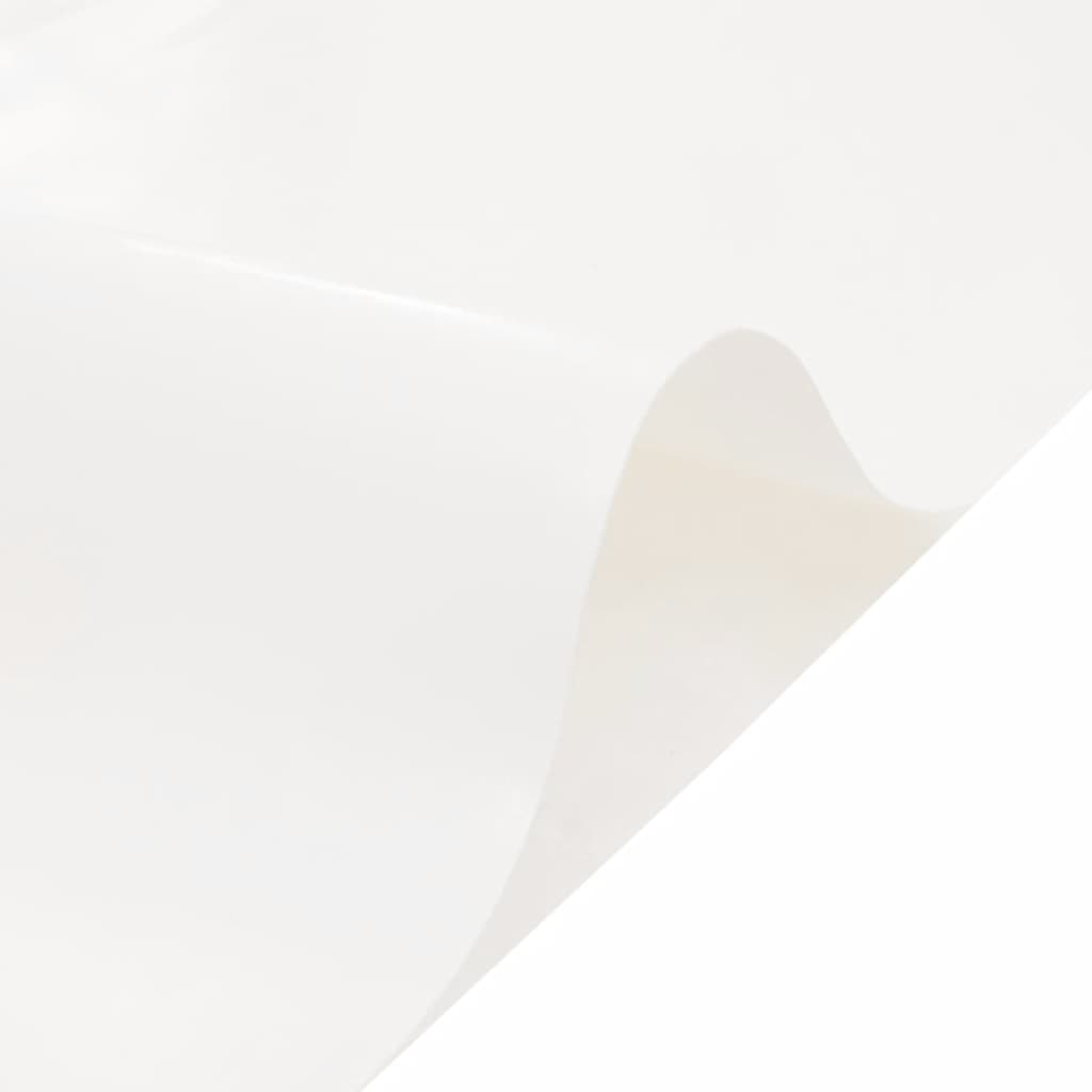 Tarpaulin 650g / m² White 2.5 x 4.5 m Canvas with PVC Coating