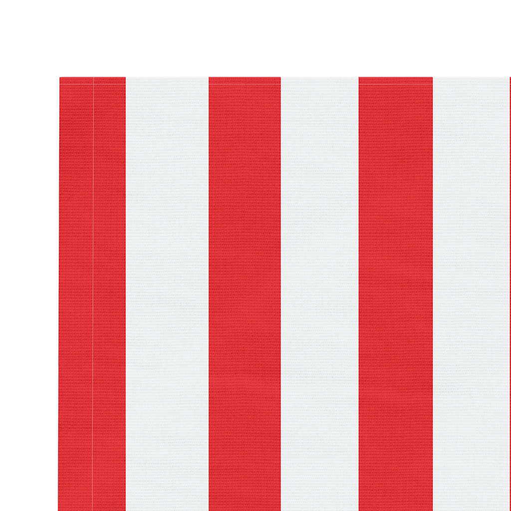 Awning Replacement Fabric Red and White 430x345 cm Polyester