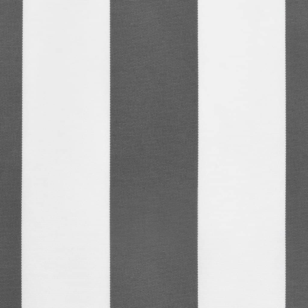 Awning Valance Replacement Anthracite and White Stripe 380x20 cm