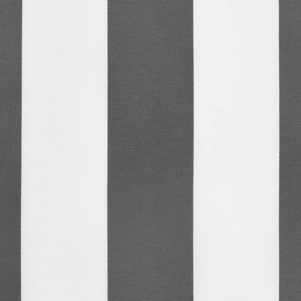 Awning Valance Replacement Anthracite and White Stripe 430x20 cm
