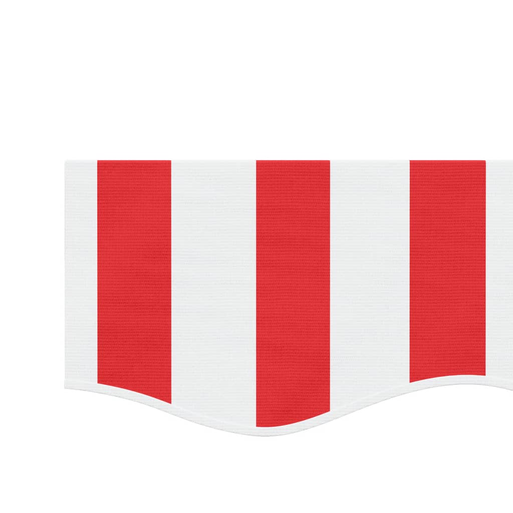 Replacement Fabric for Awning Valance Red and White Stripe 6 m