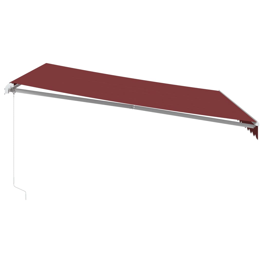 Manual Awning 4 x 3.5 m Burgundy 100% Polyester