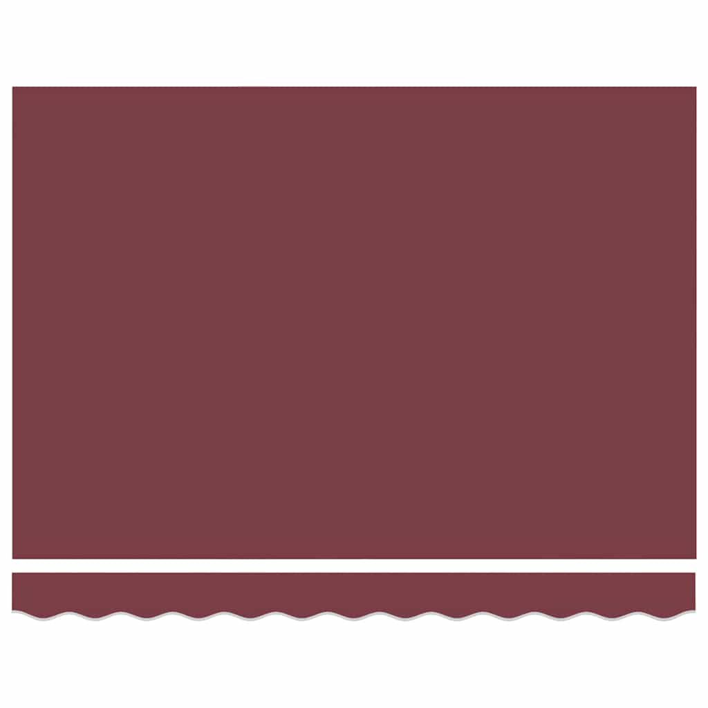 Manual Awning 3 x 2.5 m Burgundy 100% Polyester