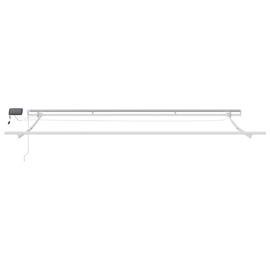 Retractable Awning Brown 450 x 300 cm Fabric and Aluminium