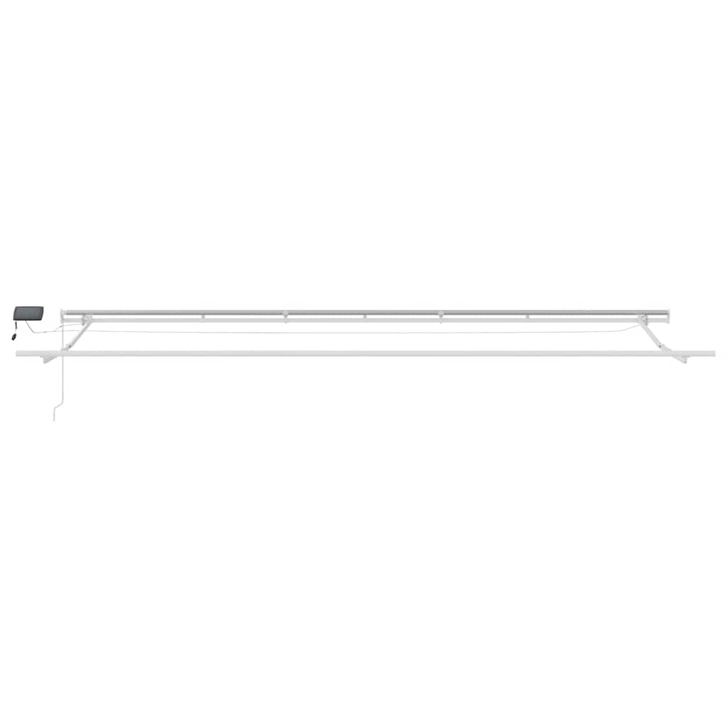 Retractable Awning Anthracite and White 600 x 300 cm