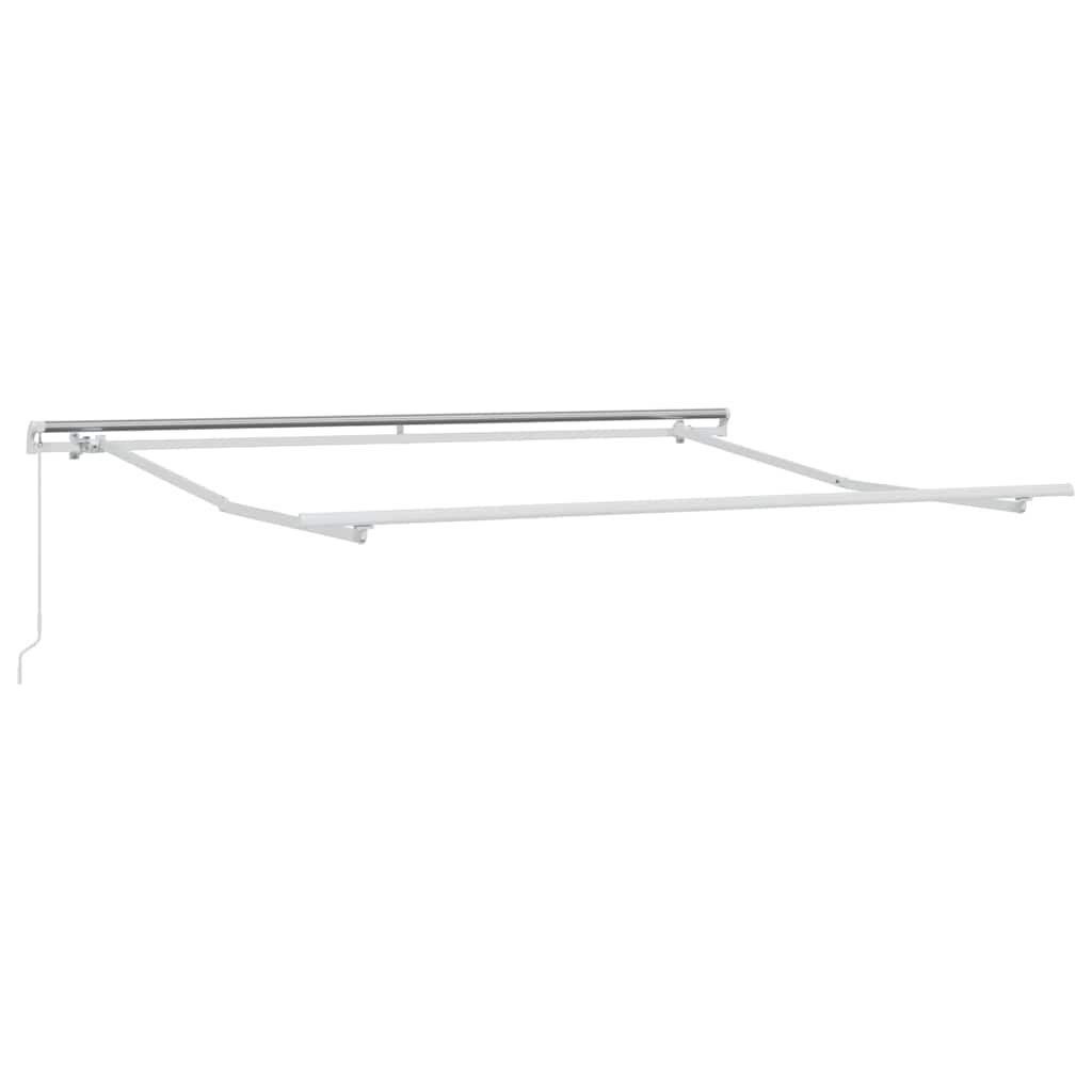 Manual Retractable Awning Anthracite&White 300x250 cm