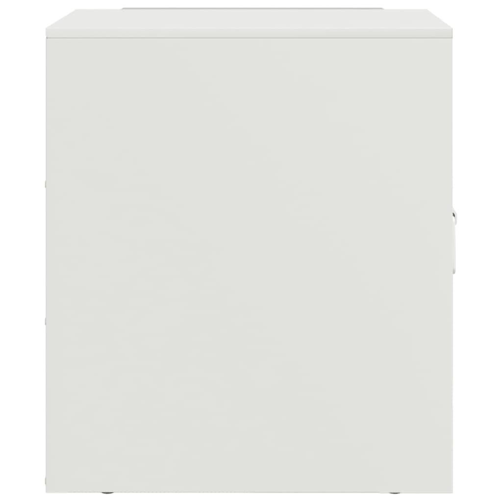 Bedside Cabinets 2 pcs White 34,5x39x44 cm Steel