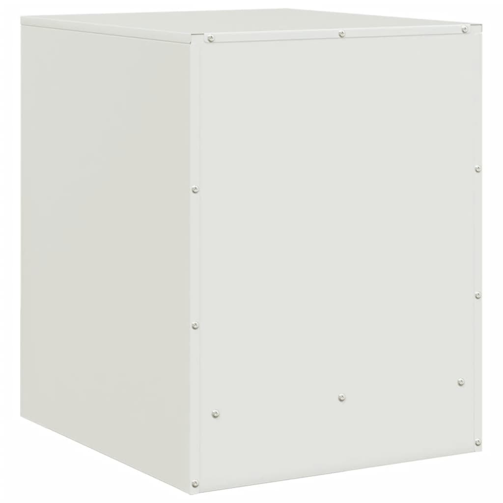 Bedside Cabinets 2 pcs White 34,5x39x44 cm Steel