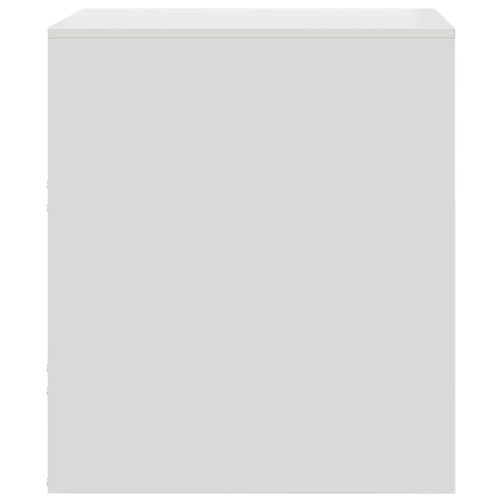 Bedside Cabinets 2 pcs White 34,5x39x44 cm Steel