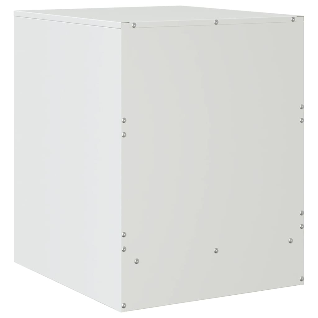 Bedside Cabinets 2 pcs White 34,5x39x44 cm Steel