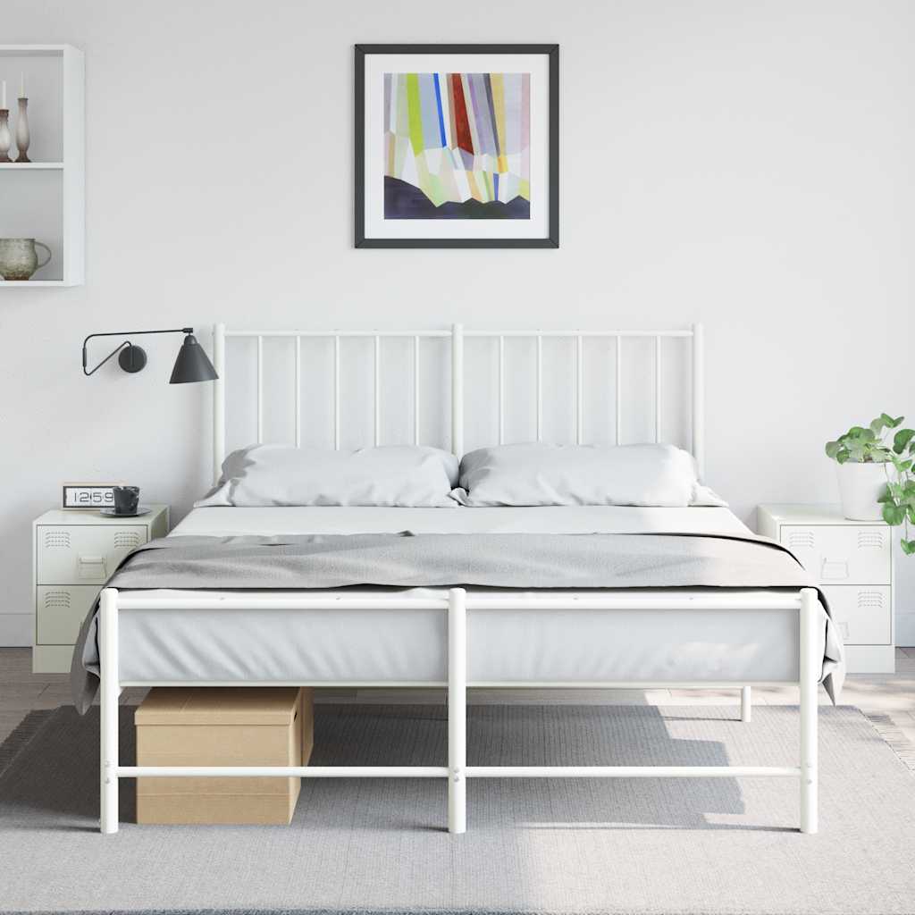 Bedside Cabinets 2 pcs White 34,5x39x44 cm Steel