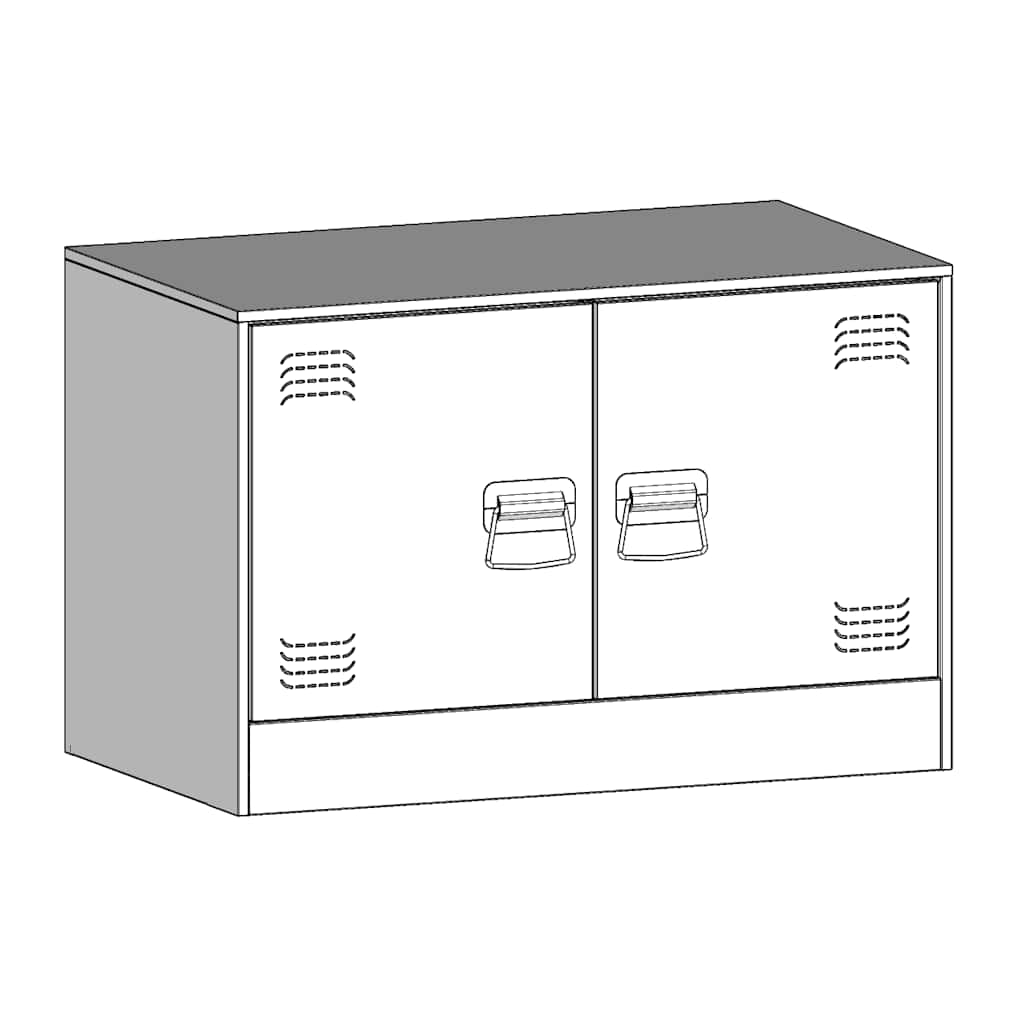 2 Piece TV Cabinet Set Pink 67x39x44 cm Steel