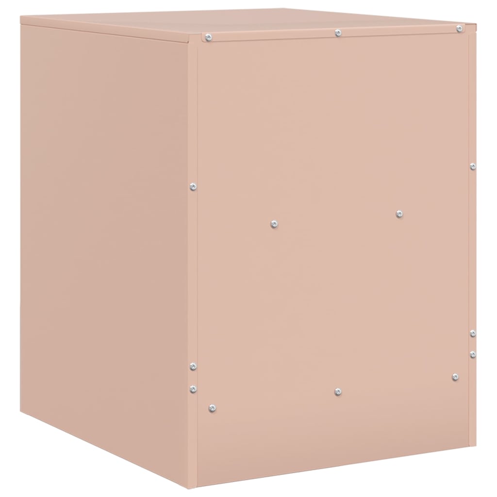 Bedside Cabinet | Set of 2 | Pink | Cold-rolled steel | 34.5 x 39 x 44 cm