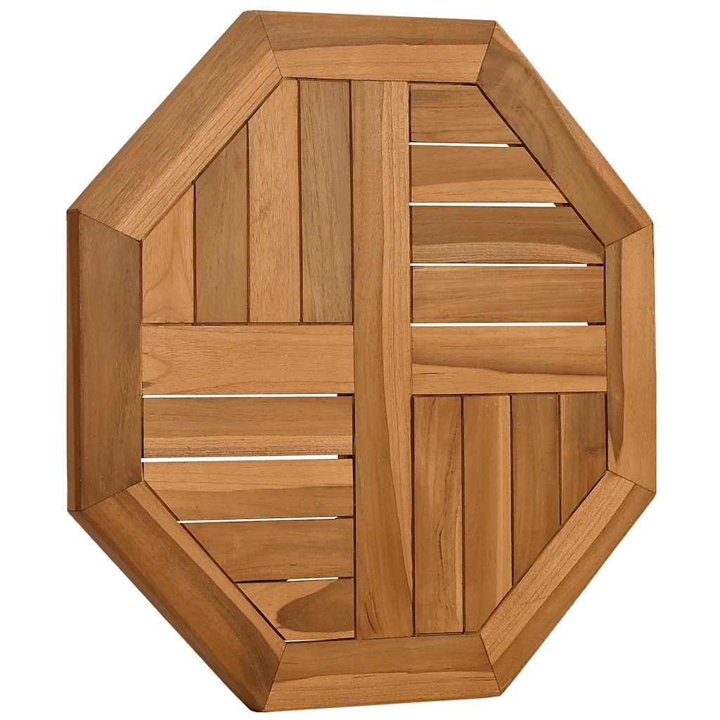 Table Top 50x50x2.5 cm Octagonal Solid Wood Teak