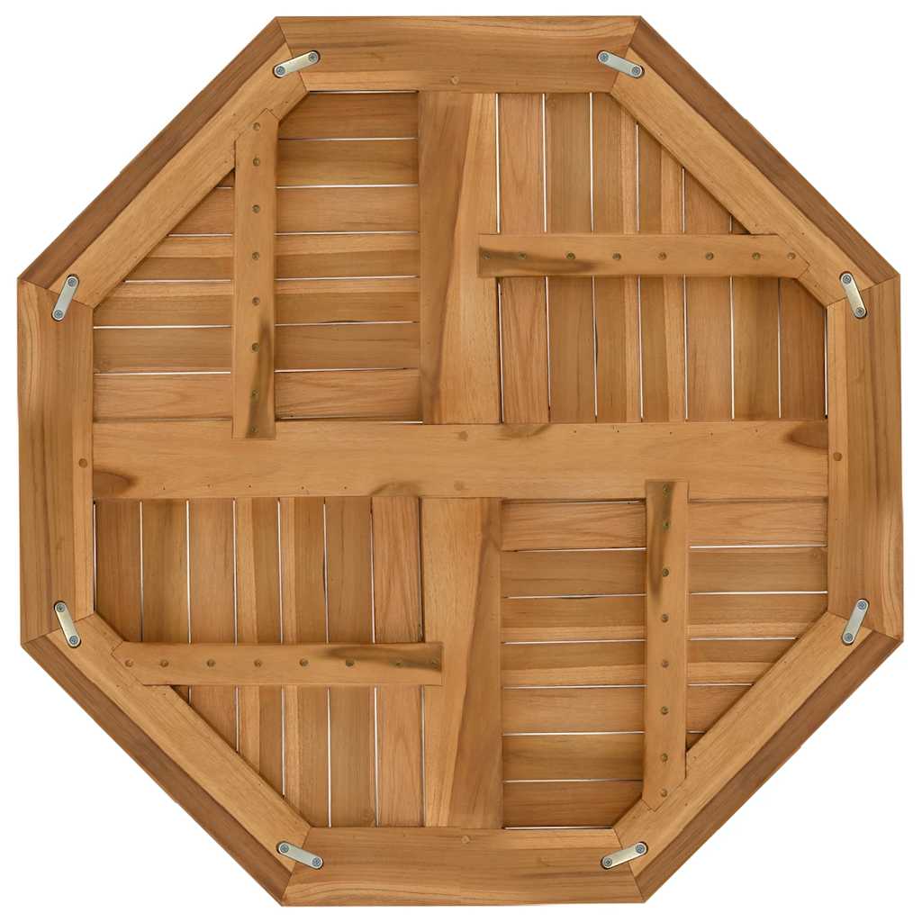 Table Top 80x80x2.5 cm Octagonal Solid Wood Teak