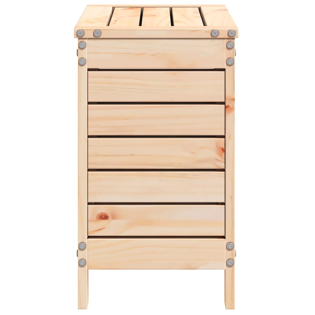 Garden Footstool 62x31,5x52 cm Solid Wood Pine