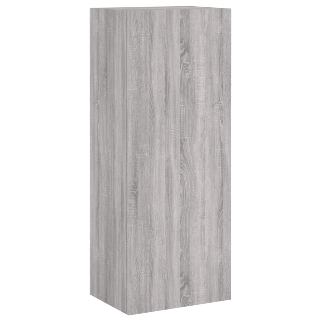 4 Piece TV Wall Units Grey Sonoma Engineered Wood
