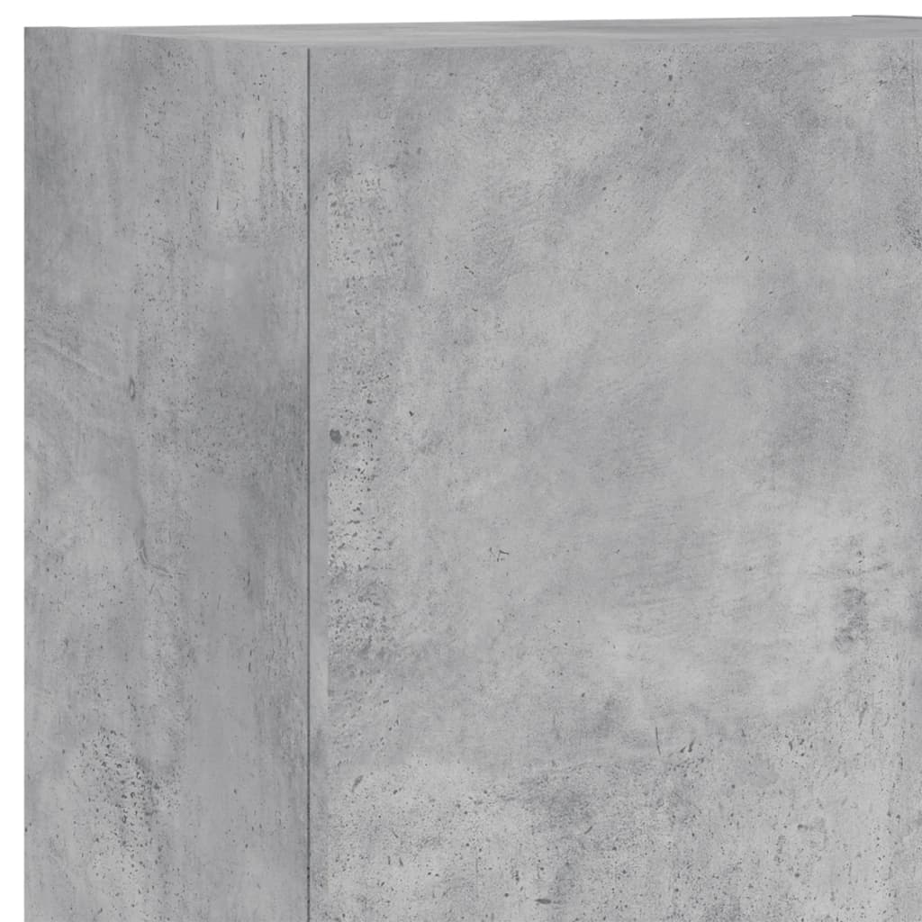TV Wall Unit | Concrete Grey | Engineered Wood | Medium | TV Wall Unit