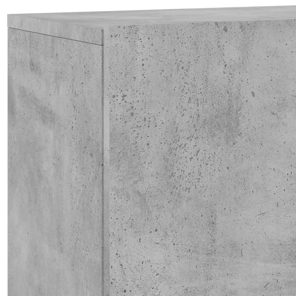 TV Wall Unit | Concrete Grey | Engineered Wood | Medium | TV Wall Unit