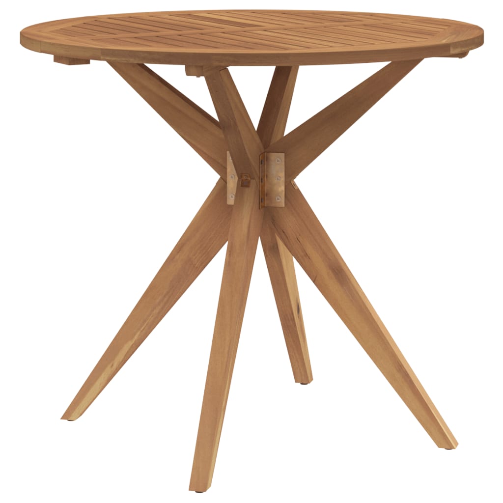 Garden Table Round Ø85x75 cm Solid Wood Acacia