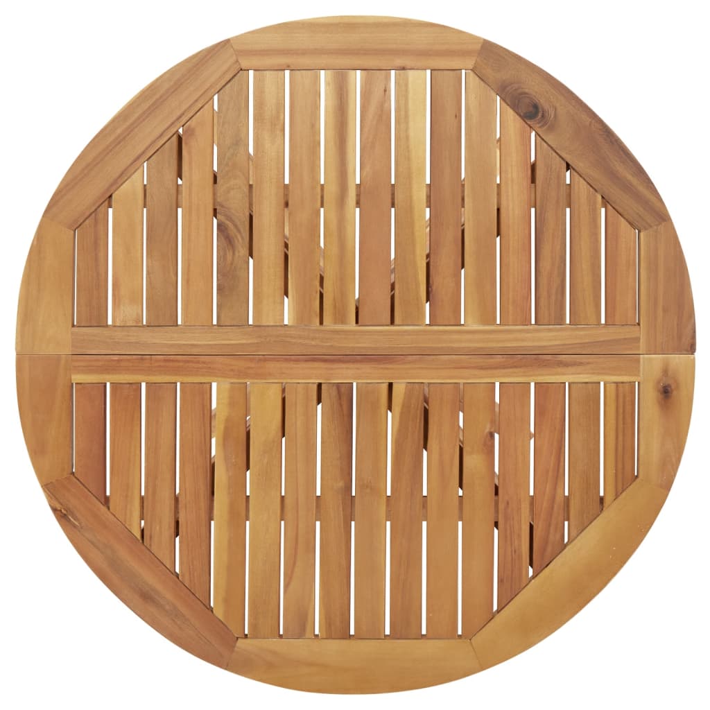 Garden Table Round Ø85x75 cm Solid Wood Acacia