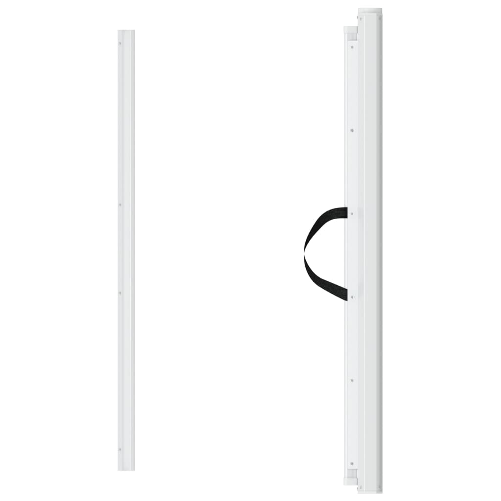 Retractable Pet Gate White 82,5x125 cm