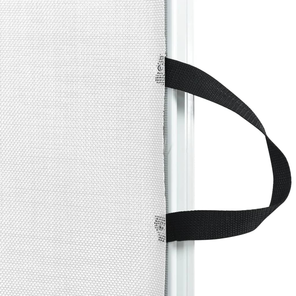 Retractable Pet Gate White 82,5x125 cm