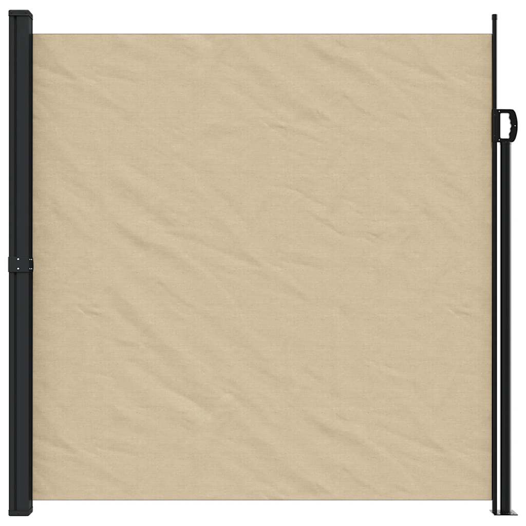 Retractable Side Awning Beige 200x300 cm