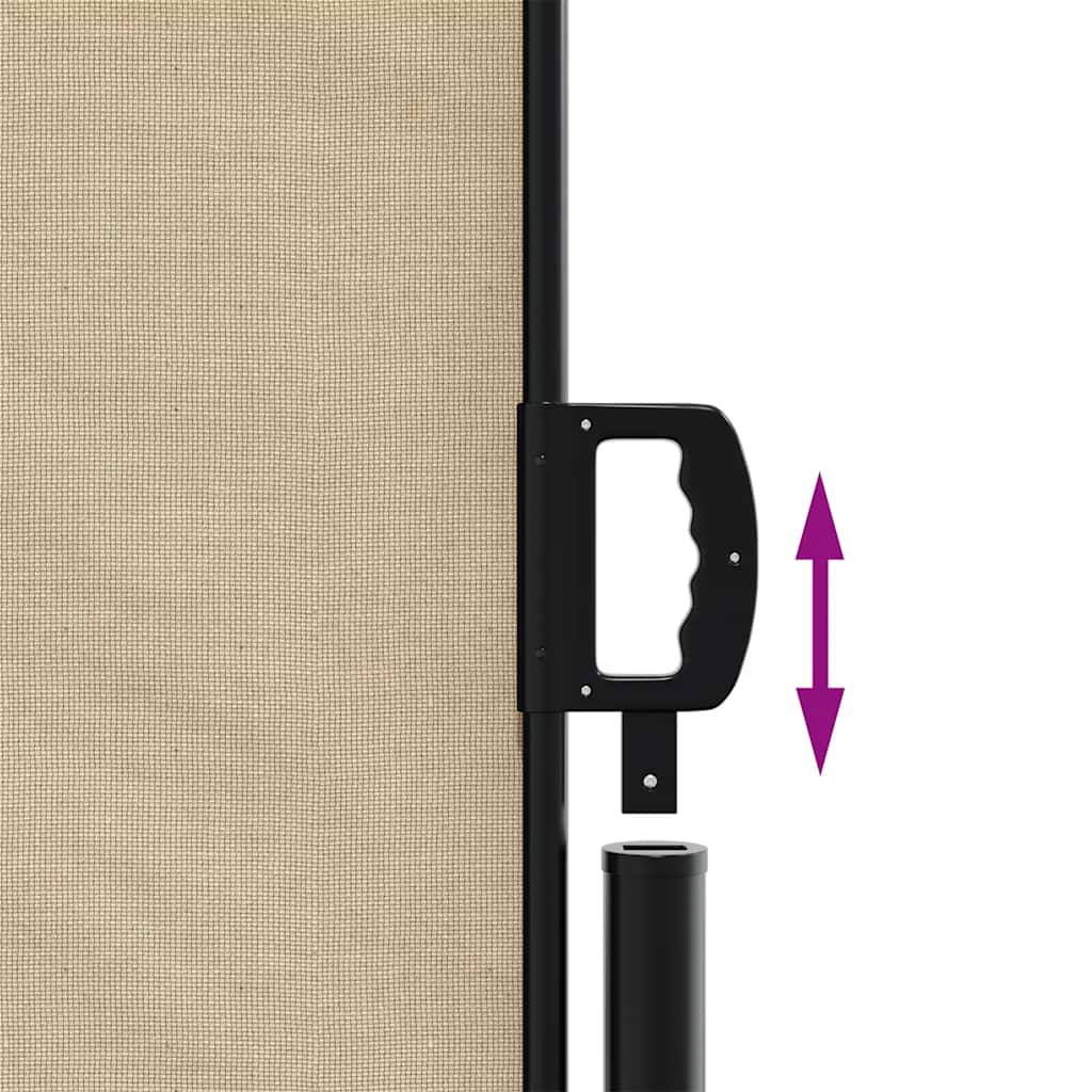 Retractable Side Awning Beige 200x300 cm