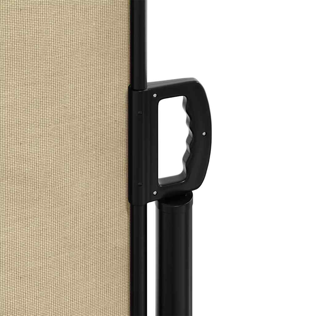 Retractable Side Awning Beige 140x500 cm