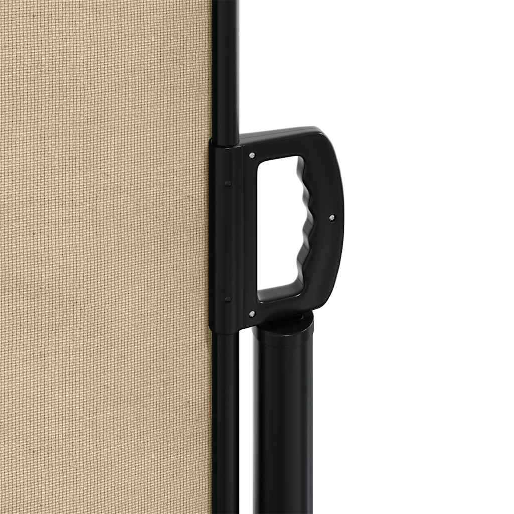 Retractable Side Awning Beige 160x500 cm