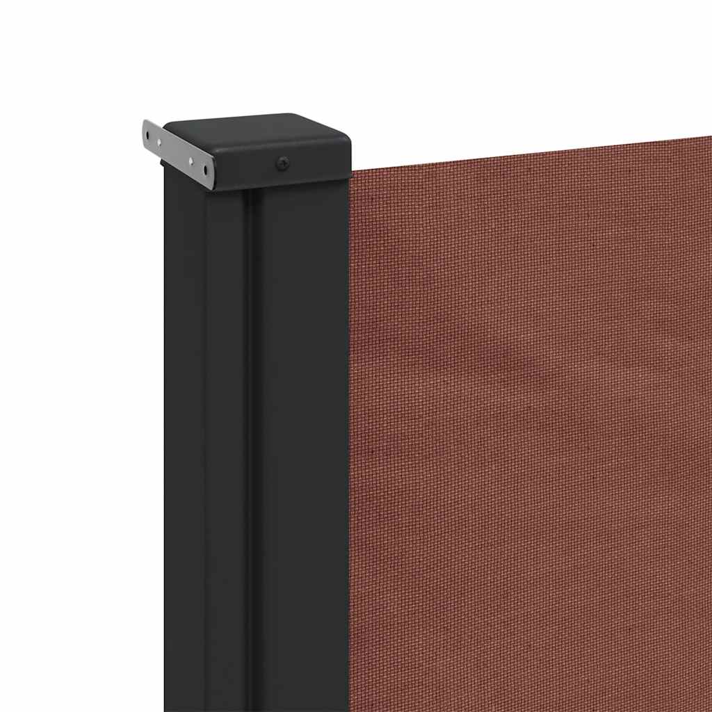 Retractable Side Awning Brown 180x500 cm