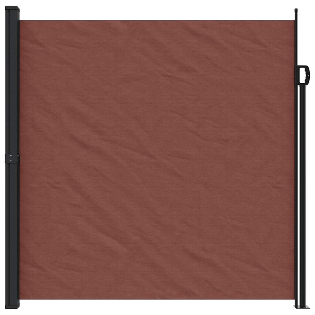 Retractable Side Awning Brown 200x500 cm