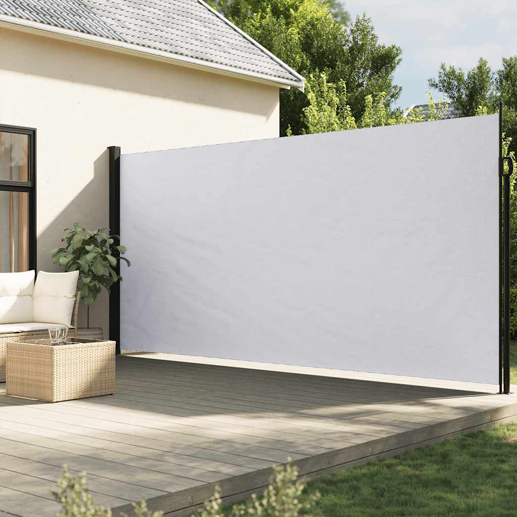 Retractable Side Awning White 200x500 cm