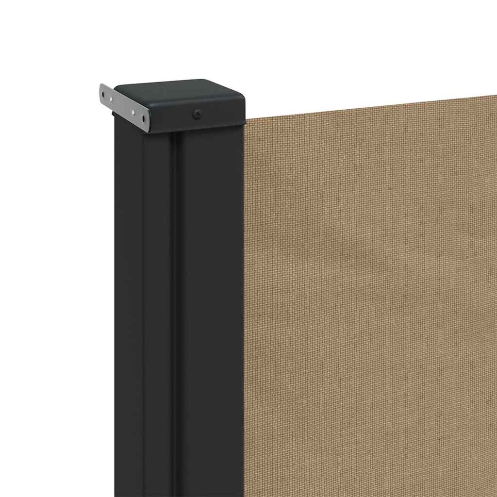 Retractable Side Awning Taupe 200x500 cm