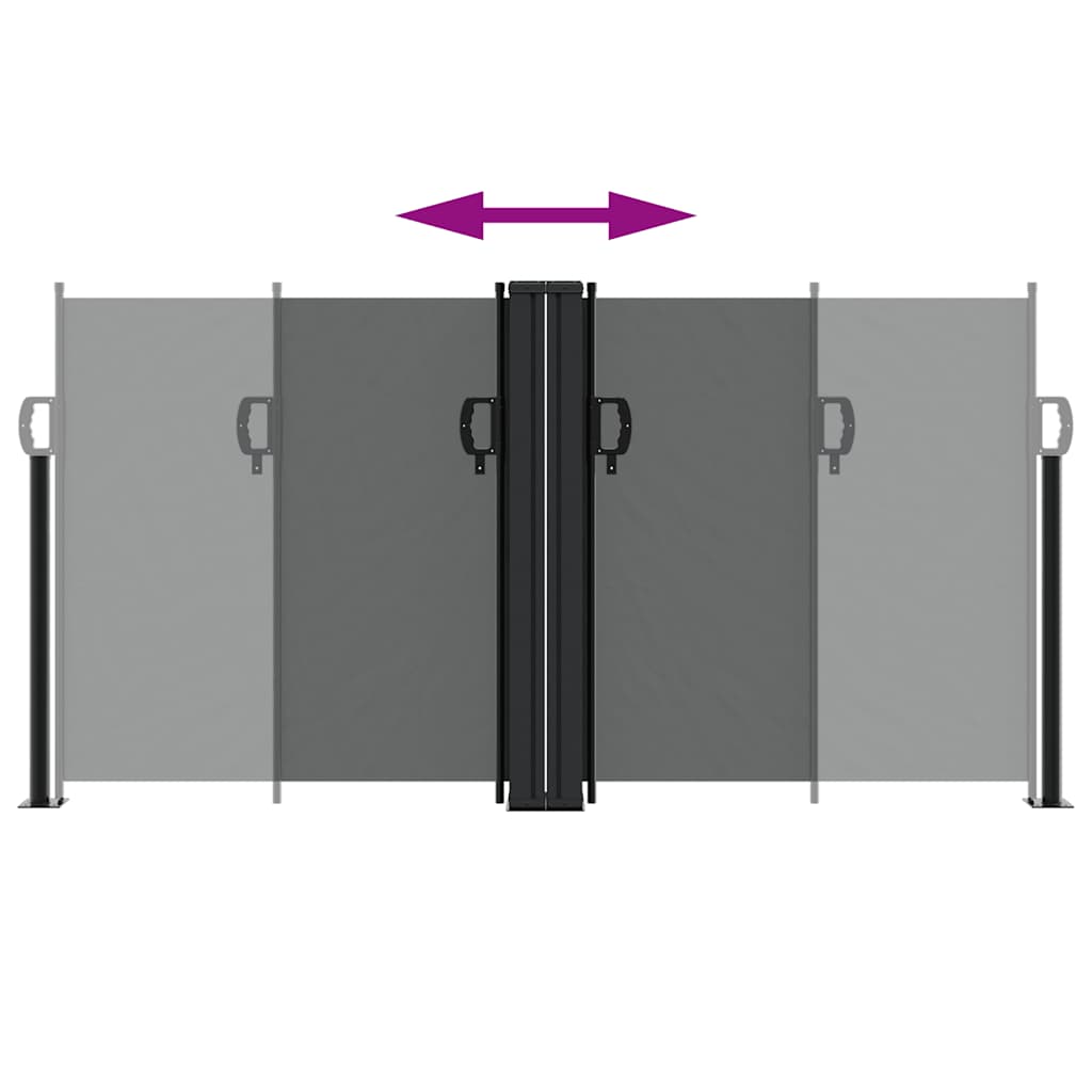 Retractable Side Awning Anthracite 120x600 cm