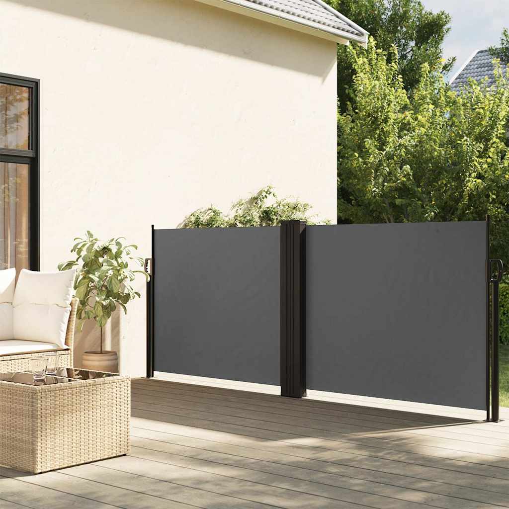 Retractable Side Awning Anthracite 120x600 cm