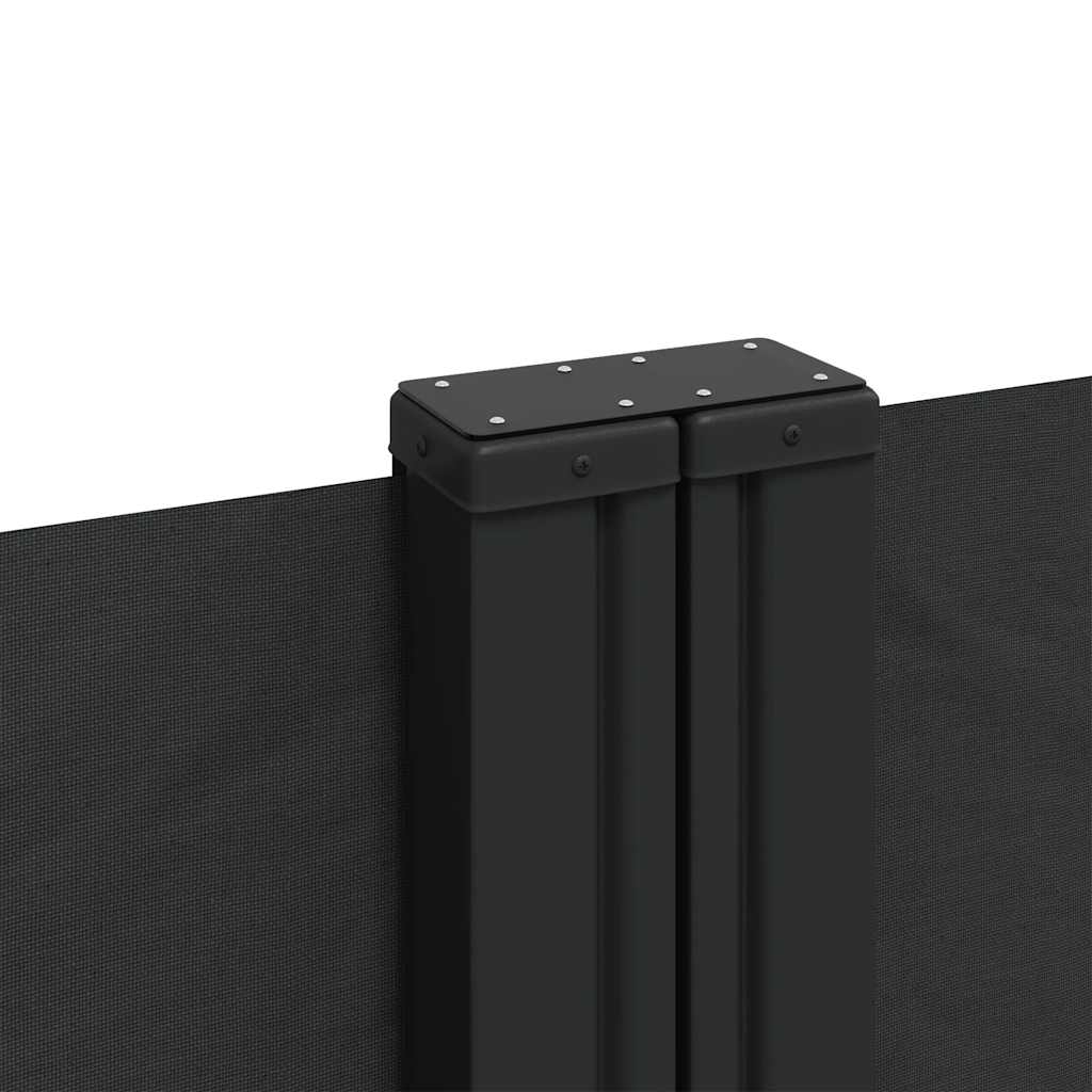 Retractable Side Awning Black 160x1200 cm